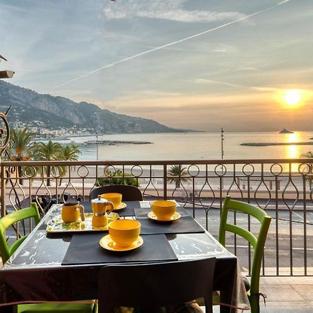 Apartment Les Sablettes Panoramic Sea View Menton Exteriör bild